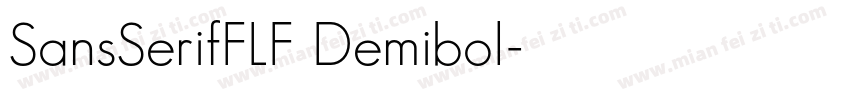 SansSerifFLF Demibol字体转换